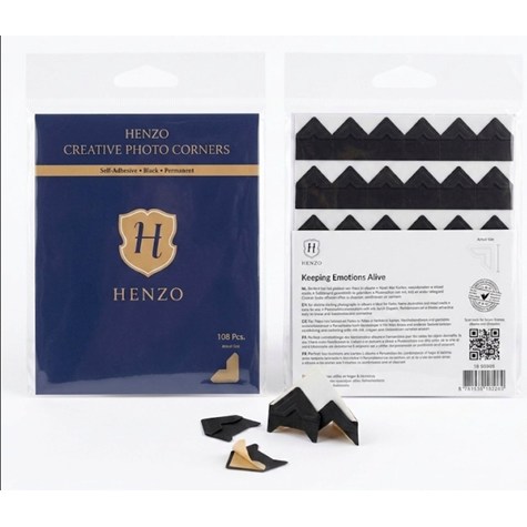 Henzo Black Photo Corners 108 pcs 1842200
