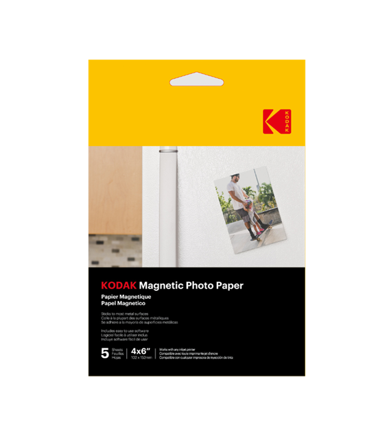 Papier magnetyczny błyszczący Kodak 690 g/m2 / 4R / 10x15cm / 5 szt / 351062