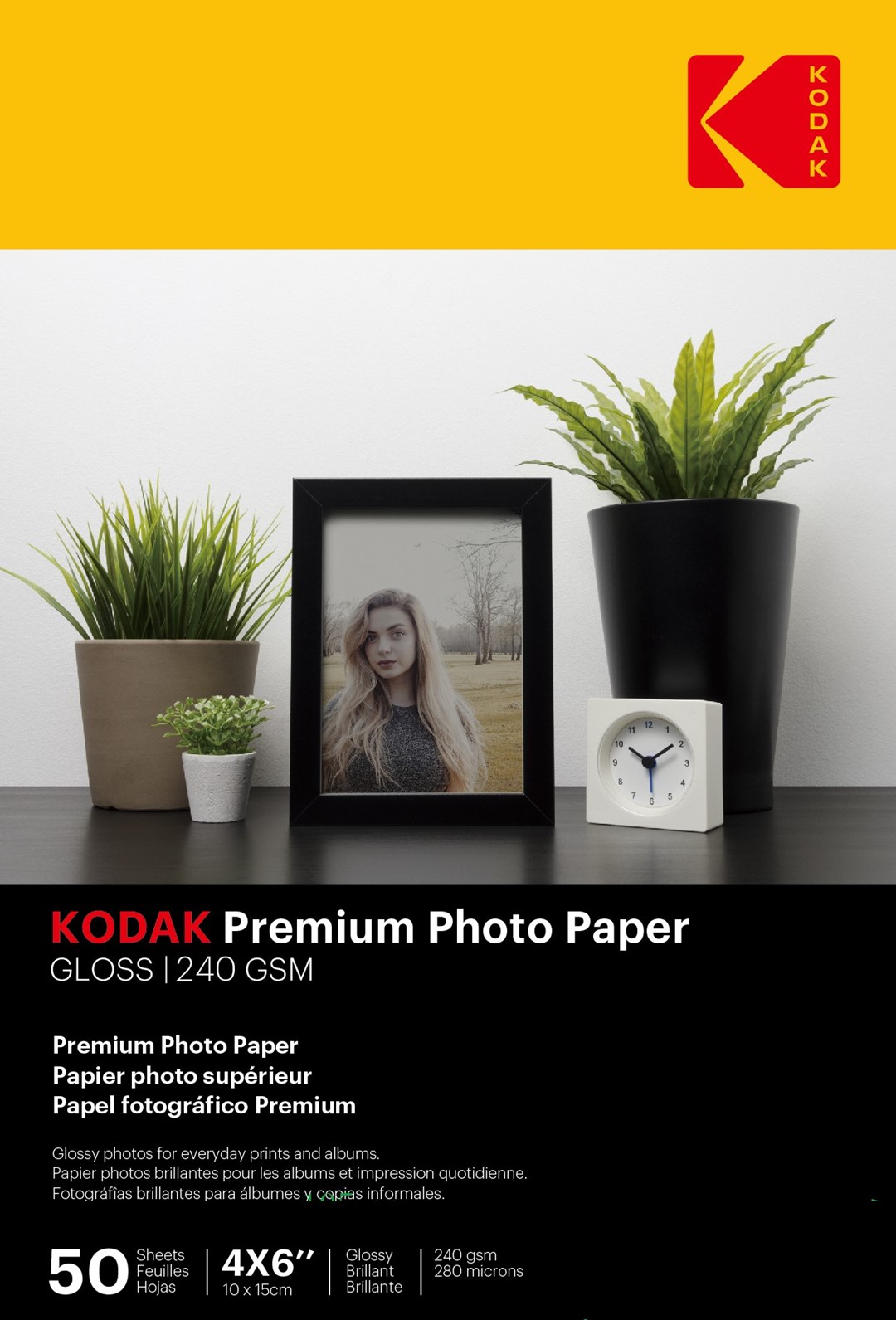 Kodak Premium Photo Paper Glossy 240 gsm 4R(10x15)/50 szt - 740096