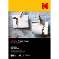 Papier fotograficzny matowy Kodak 180 g/m2/ A4 / 21x29,7cm / 50 szt /  740130
