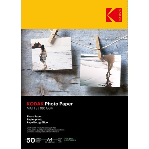 Kodak Photo Paper Matte 180 g/m2/ A4 / 21x29,7cm / 50 pcs /  740130