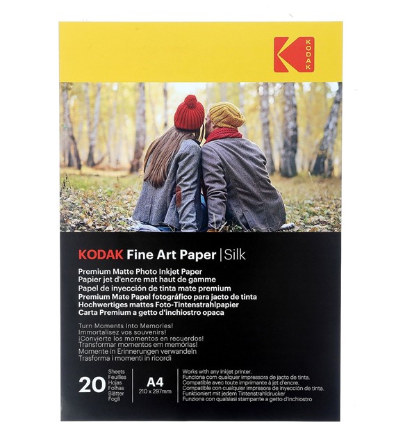 Kodak Fine Art Paper Silky 260 g/m2 / A4 / 21x29,7cm / 20 pcs / 891720