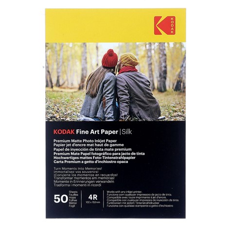 Papier fotograficzny Kodak Fine Art Paper Silky 260 g/m2 / 4R / 10x15cm / 50 szt / 891721