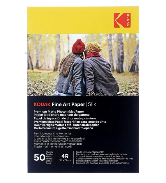 Papier fotograficzny Kodak Fine Art Paper Silky 260 g/m2 / 4R / 10x15cm / 50 szt / 891721