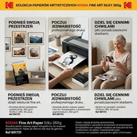 Papier fotograficzny Kodak Fine Art Paper Silky 260 g/m2 / 4R / 10x15cm / 50 szt / 891721
