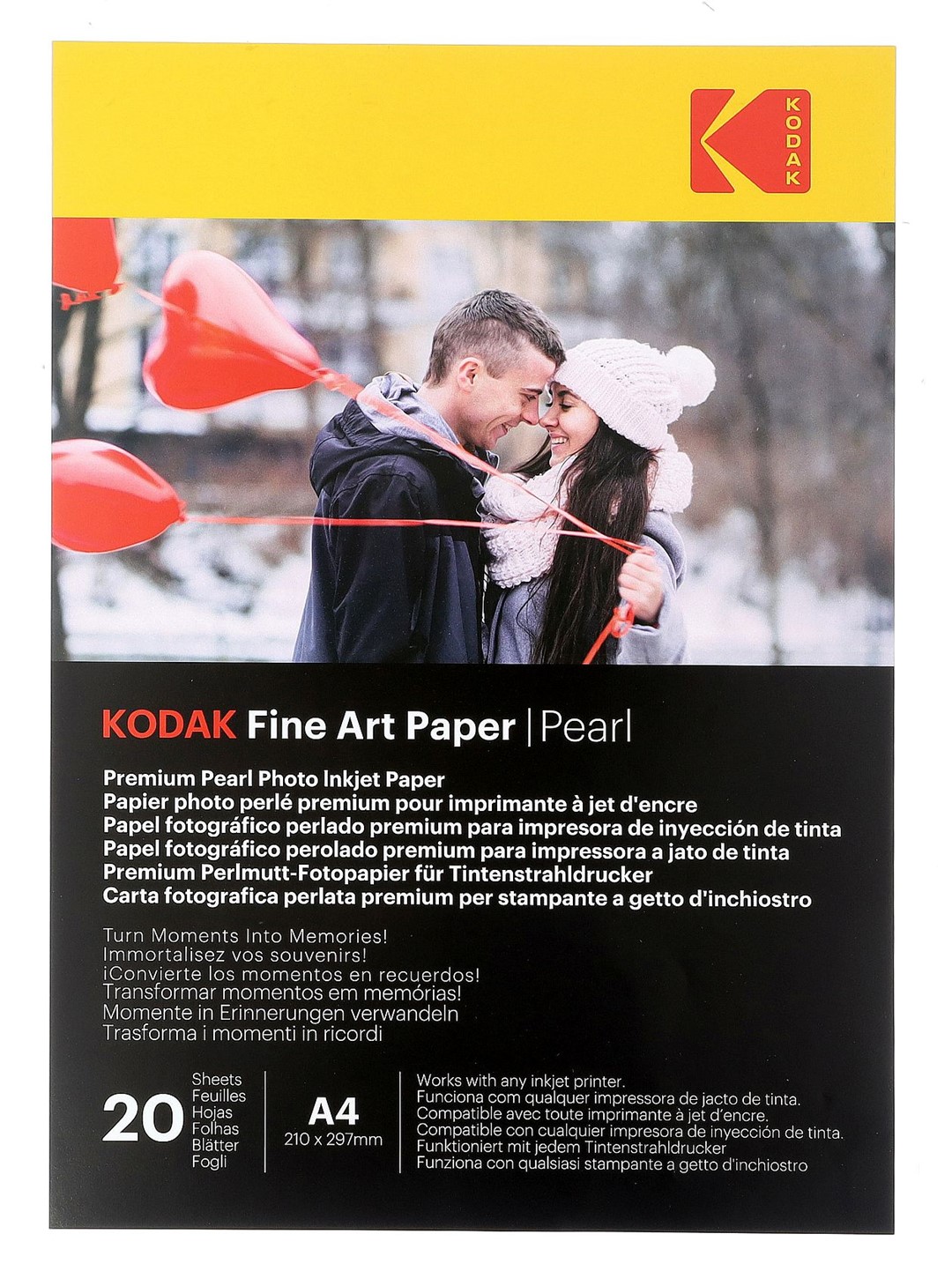 Papier fotograficzny Kodak Fine Art Paper Pearl 240 g/m2 / A4 / 21x29,7cm / 20 szt / 891724