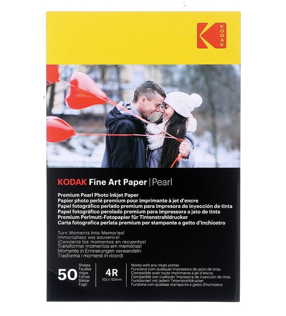 Papier fotograficzny Kodak Fine Art Paper Pearl 240 g/m2 / 4R / 10x15cm / 50 szt / 891725