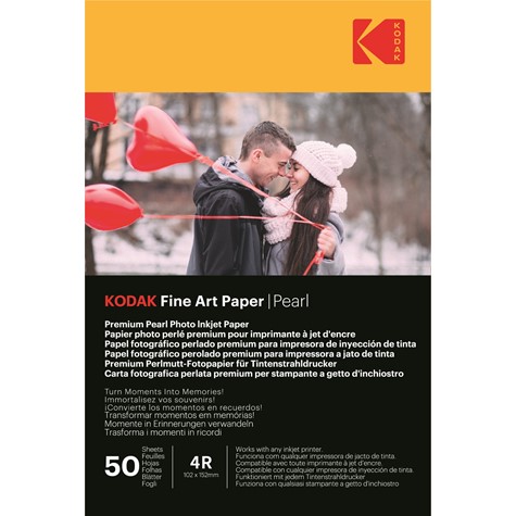 Kodak Fine Art Paper Pearl 240 g/m2 / 4R / 10x15cm / 50 pcs / 891725