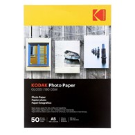 Papier fotograficzny błyszczący Kodak 180 g/m2/ A5 / 15x21 cm / 50 szt / 891726