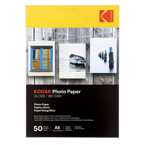 Kodak Photo Paper Glossy 180 g/m2/ A5 / 15x21 cm / 50 szt / 891726