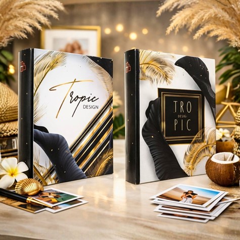 Album kieszeniowy szyty 10x15 cm 300 zdjęć B46300/2SBLACKLEAF