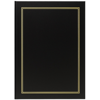 Book bound pocket album 15x21/100 B68100S CLASSIC BLACK