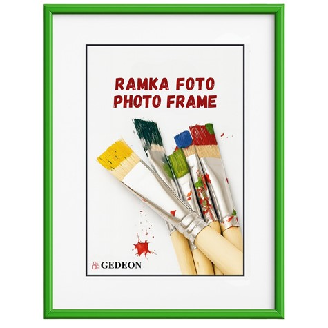 Frame 13x18 plastic BB1318GR green glass