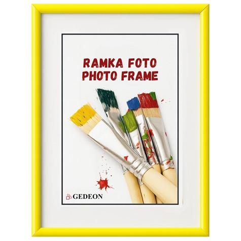 Frame 13x18 plastic BB1318Y yellow glass