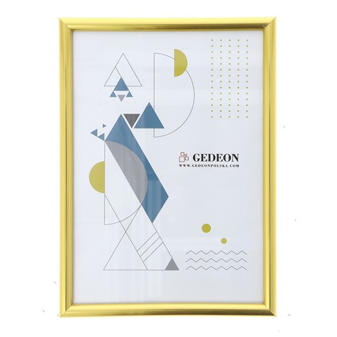 Frame 15x21 plastic BB1521Gg gold glass