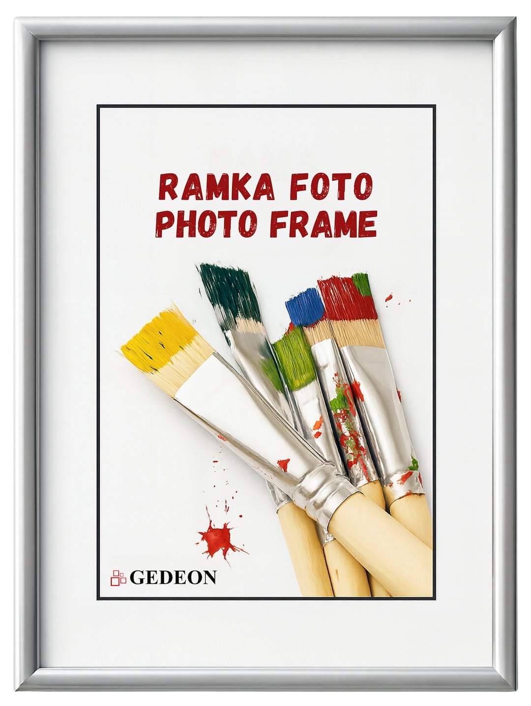 Plastic Frame15x21plast. silver, glass BB21Sg