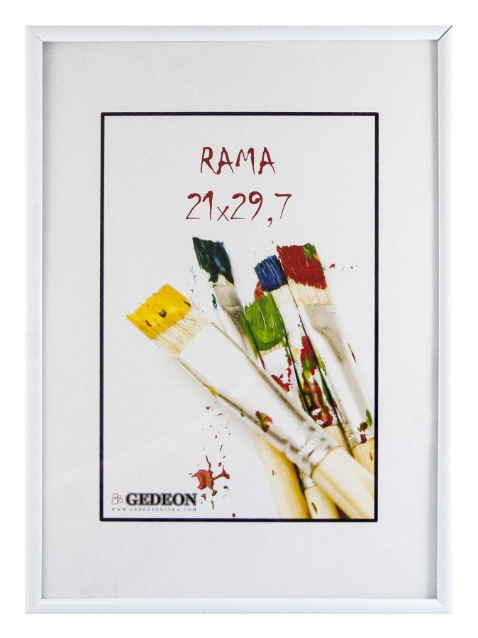 Ramka plastik 18x24 BB1824W Rozmiar ramki: 18x24 Materiał ramki: plastik