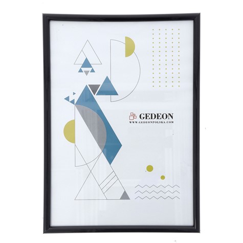 Frame 21x29,7 plastic BB2130Bg black glass