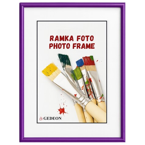 Frame 21x29,7 plastic BB2130F violet glass