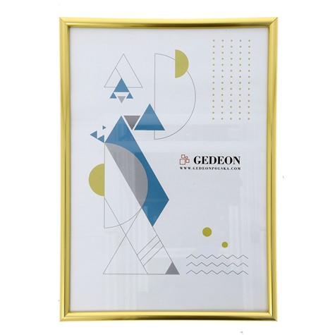 Frame 21x29,7 plastic BB2130Gg gold glass