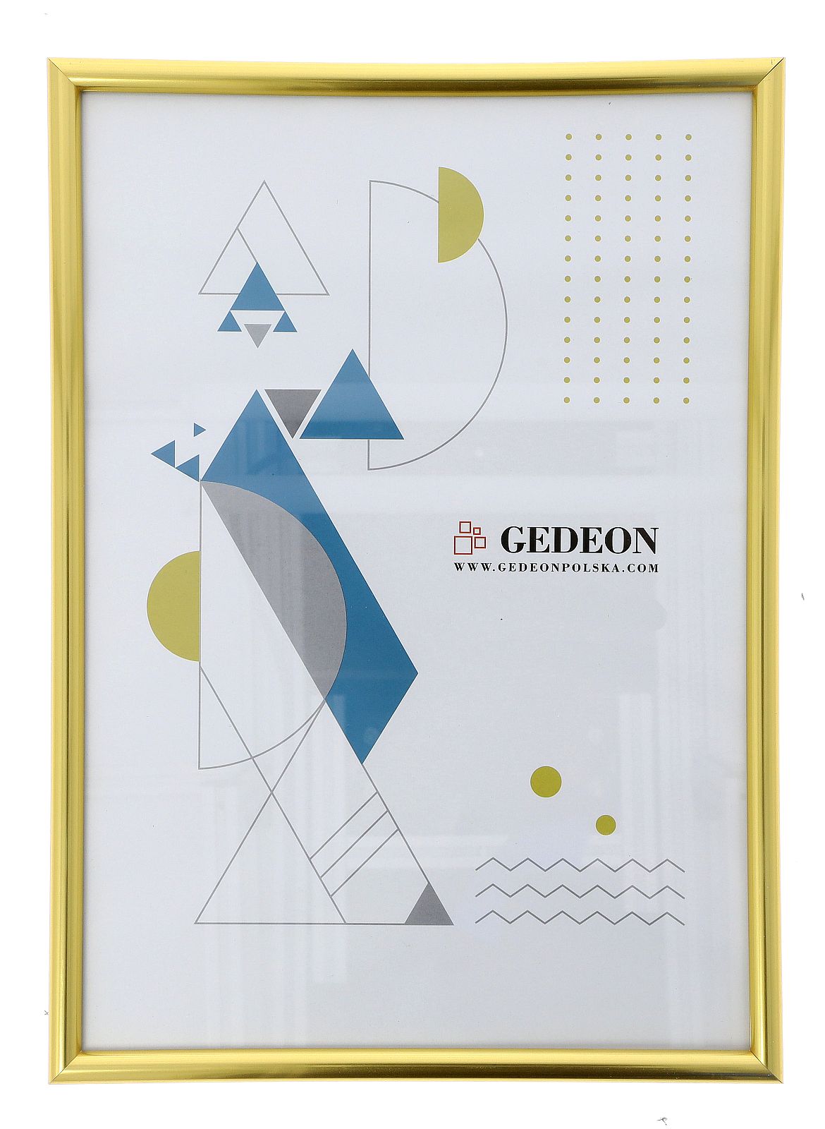 Plastic Frame 21x29,7plast. gold, glass BB2129,7Gg