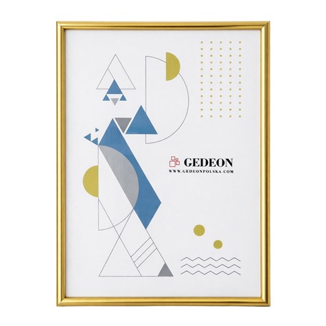 Frame 21x29,7 plastic BB2130Gg gold glass