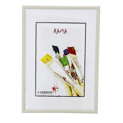 Frame 21x29,7 plastic BB2130IV ivory glass