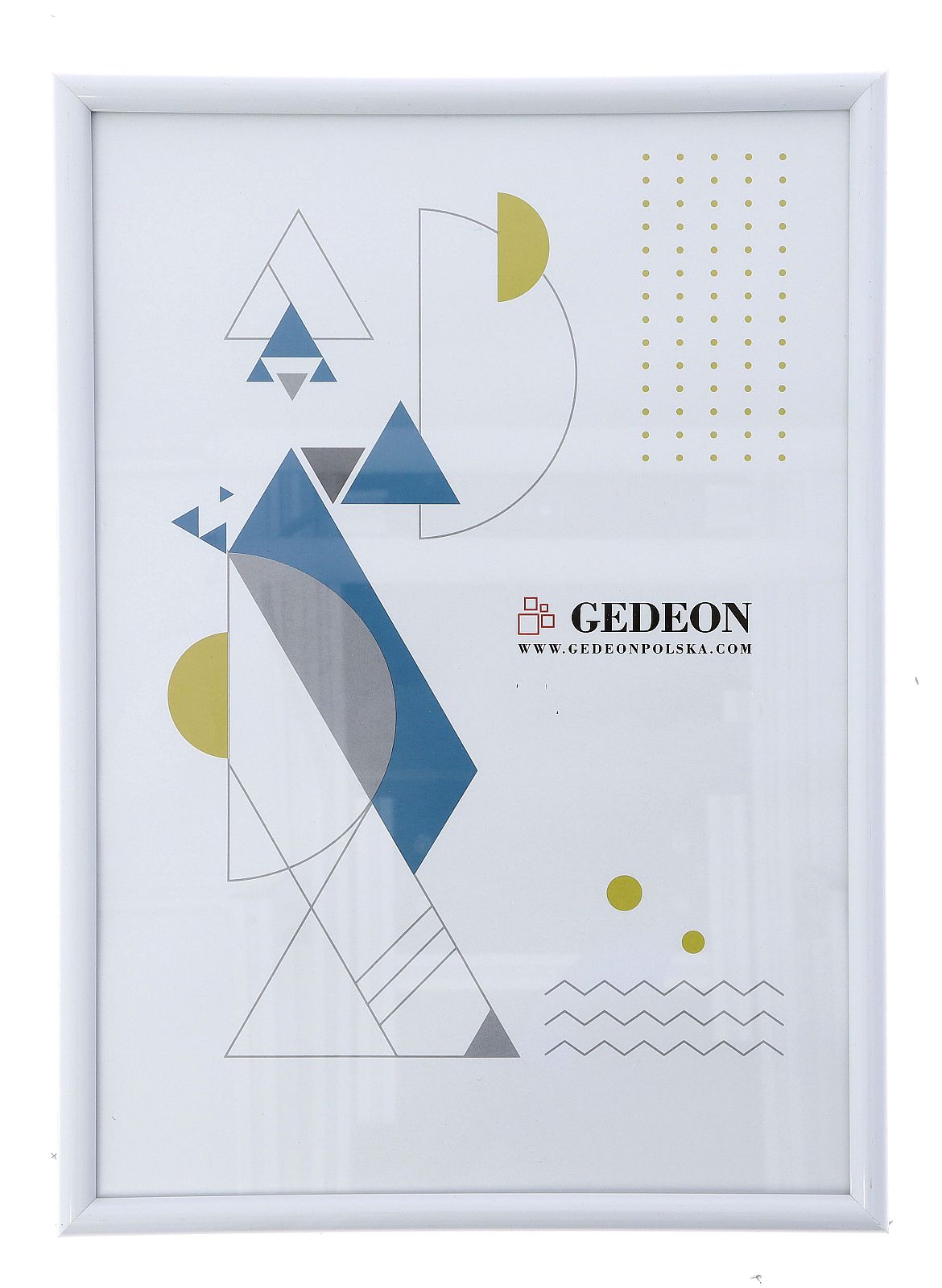 Plastic frame 21x29,7plast. white, glass  BB2129,7Wg