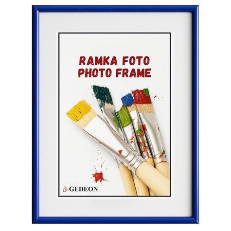 Frame 29,7x42 plastic BB29742BL blue plexi