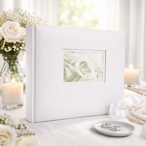 Album tradycyjny szyty 32x24 cm 60 stron DBCH30LOVEWHITE