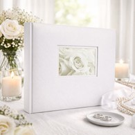 Album tradycyjny szyty 32x24 cm 60 stron DBCH30LOVEWHITEB