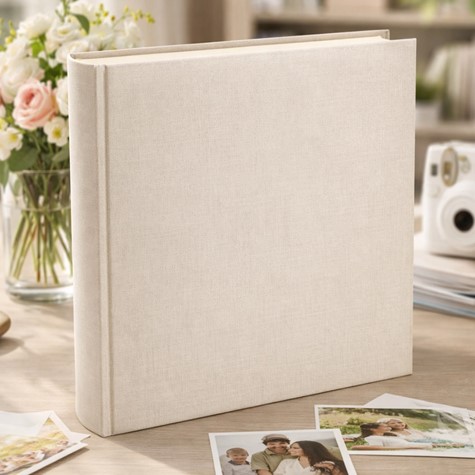 Album tradycyjny szyty 29x32 cm 60 stron DBCL30LINENCREAM