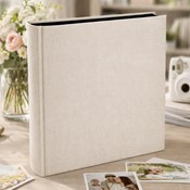 Book bound tradtional album 29x32/60 DBCL30 LINEN CREAM(B)
