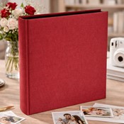 Book bound tradtional album 29x32/60 DBCL30 LINEN MAGENTA(B)