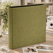 Book bound tradtional album 29x32/60 DBCL30 LINEN OLIVE(B)