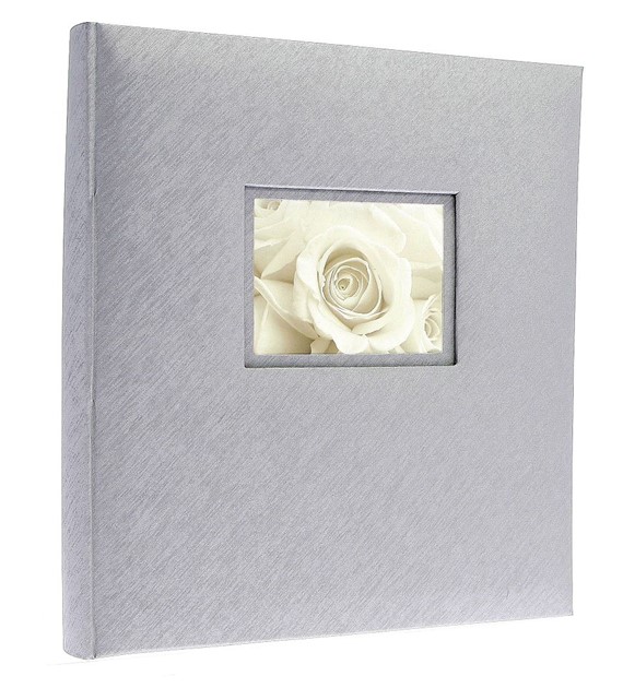 Book bound tradtional album 29x32/60 DBCL30 LOVE SILVER(B)