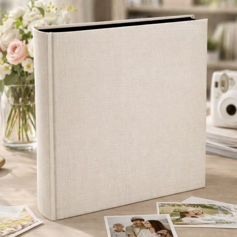 Book bound tradtional album 29x32/100 DBCL50 LINEN CREAM(B)