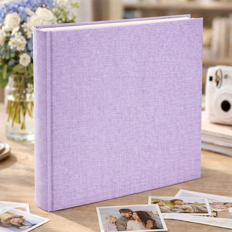 Book bound tradtional album 29x32/100 DBCL50 LINEN LAVENDER
