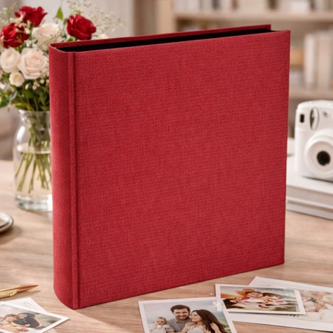 Book bound tradtional album 29x32/100 DBCL50 LINEN MAGENTA(B)