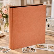 Album tradycyjny szyty 29x32 cm 100 stron DBCL50LINENNUTMEGB