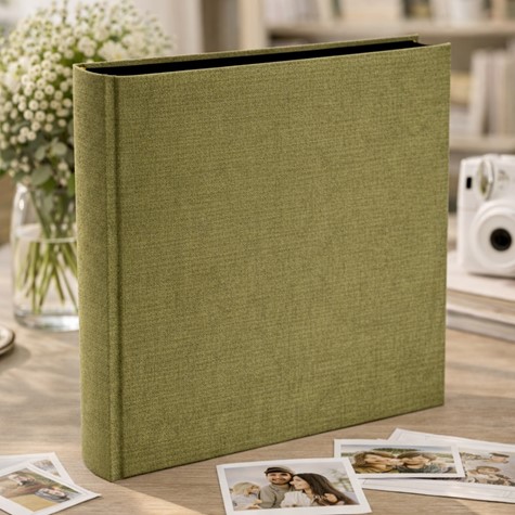 Book bound tradtional album 29x32/100 DBCL50 LINEN OLIVE(B)