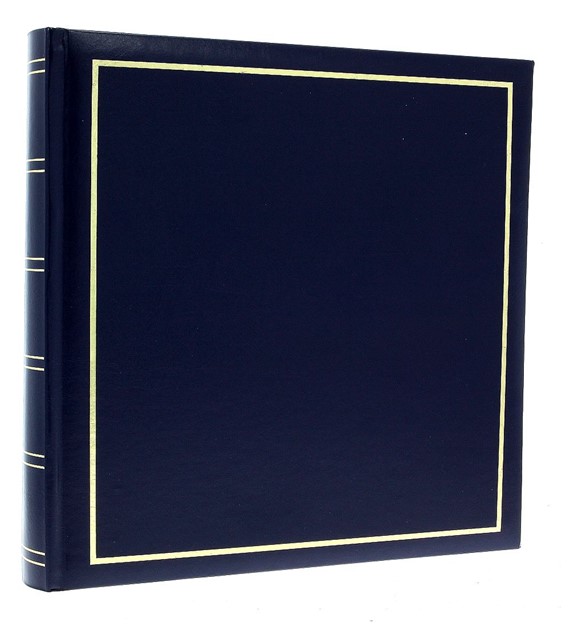 Book bound traditional album 29x29/60 DBCM30 VINYL BLUE