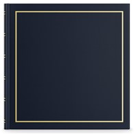 Book bound traditional album 29x29/60 DBCM30 VINYL BLUE