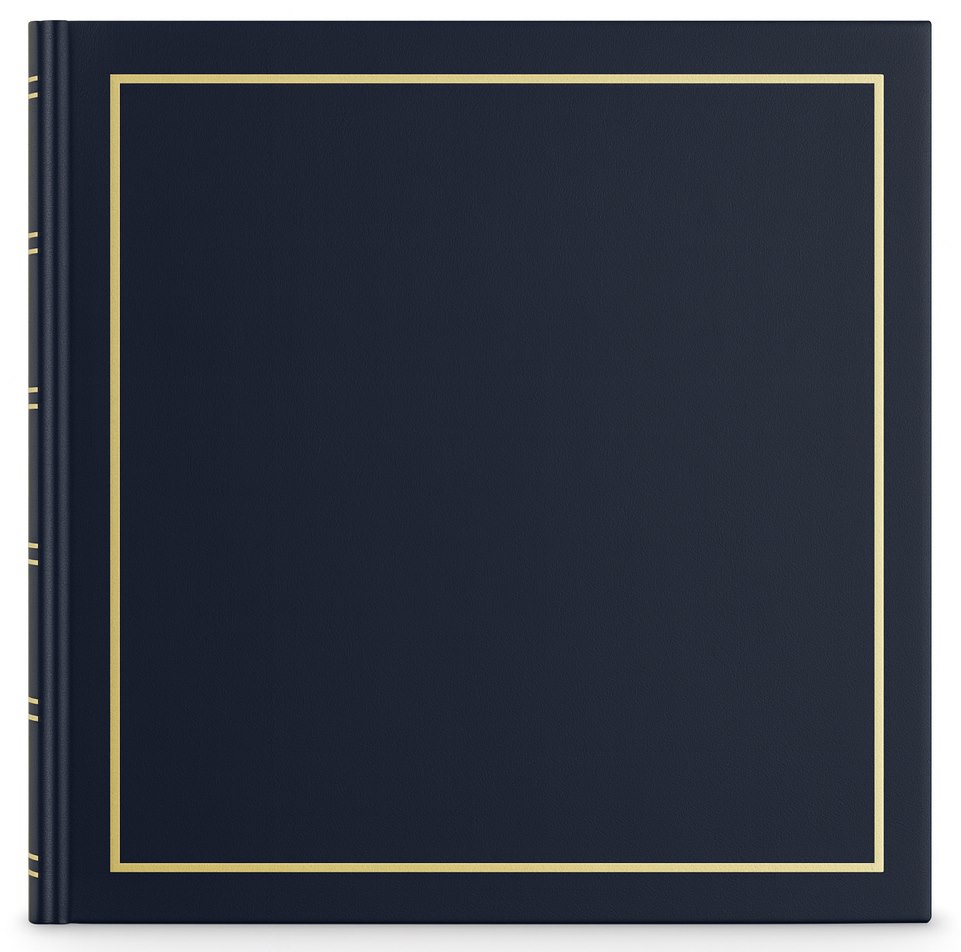 Book bound traditional album 29x29/60 DBCM30 VINYL BLUE