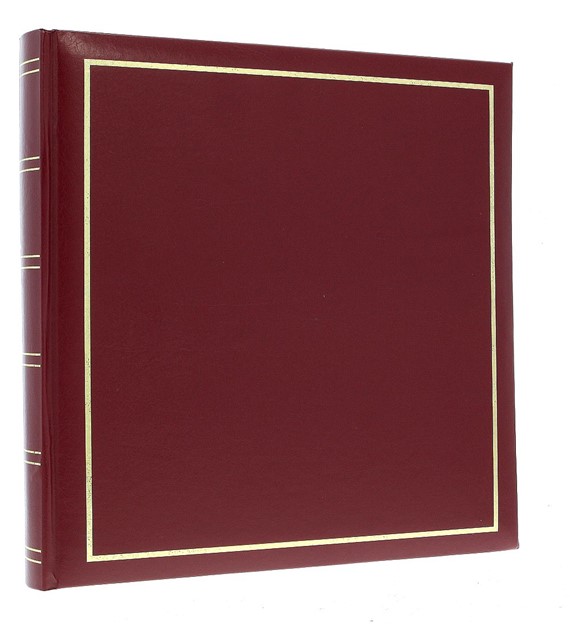 Book bound traditional album 29x29/60 DBCM30 VINYL BURGUNDY