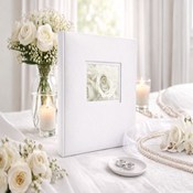 Album tradycyjny szyty 24x29 cm 20 stron DBCS10LOVEWHITEB