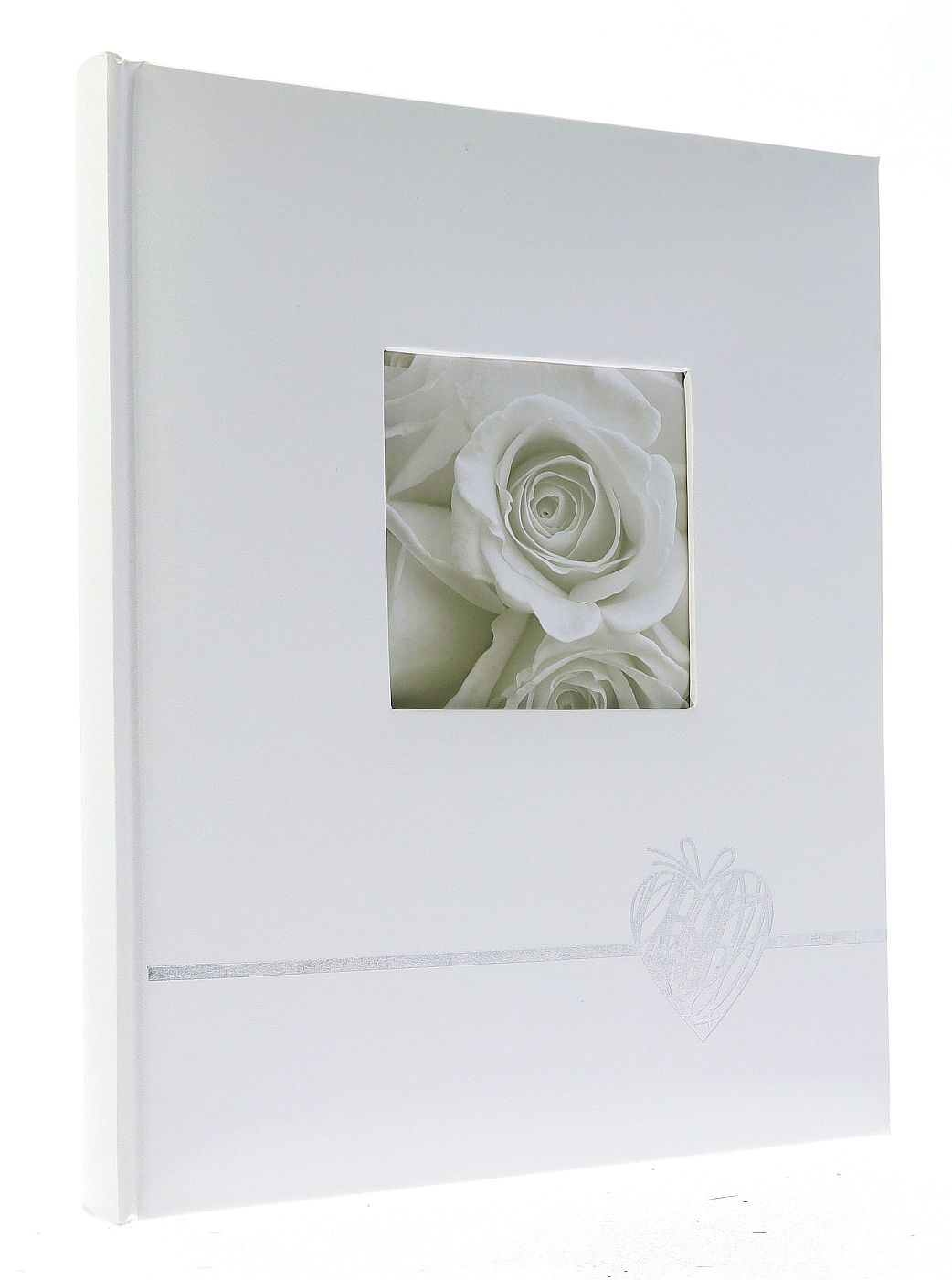Book bound traditional album 24x29/40 DBCS20 HEART SILVER(B)