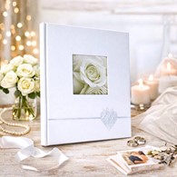 Book bound traditional album 24x29/40 DBCS20 HEART SILVER(B)