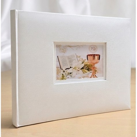 Album tradycyjny szyty 29x24 cm 40 stron DBCSH20LOVEWHITEKOMUNIA