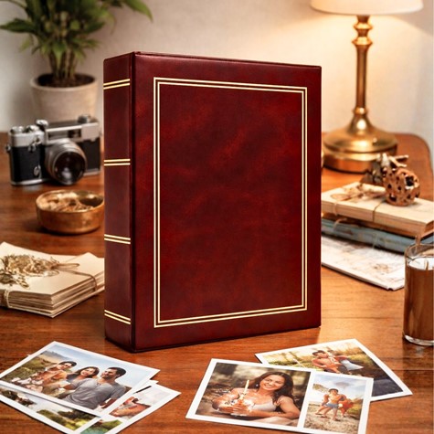 Glue bound pocket album 10x15/100 DPH46100 CLASSIC BURGUNDY(B)